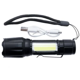 Ліхтар ручний WT-039 Micro-usb Zoom 1 Cob Powerbank, шт