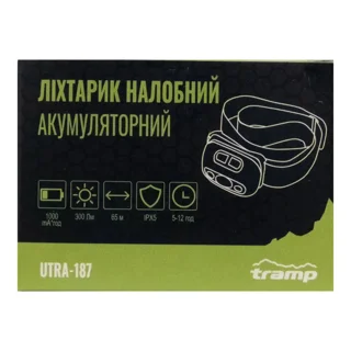 Фонарь Tramp налобный аккумуляторный UTRA-187