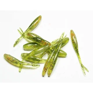 Manns 031 M-031 HFT прозорий салатовий з чорними і червоними крапками 50мм 20шт/уп