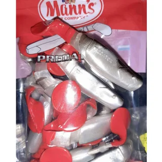 Manns Predator 2,5 М-056 RT/BB PL червоний хвіст, чорна спина, перламутровийовий 70мм 20шт/уп