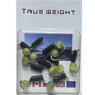 Мормишка вольфрамова&quot;Кошачий глаз&quot; гвоздик d2,0мм салатовий Вага: 0.45 г №98