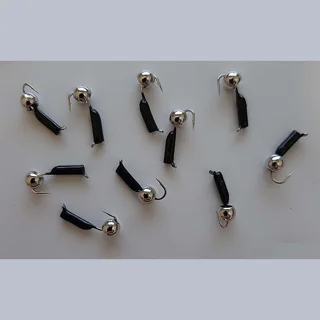 Мормишка вольфрамова &quot;Гвоздешарик&quot; гвоздик d1,5мм кулька нікельована Вага: 0.49г