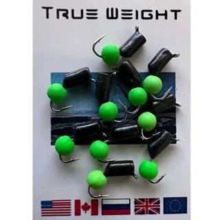 Мормишка вольфрамова ЯДРЕНИЙ око d2,5мм ЗЕЛЕНИЙ Вага: 0.65 г №143