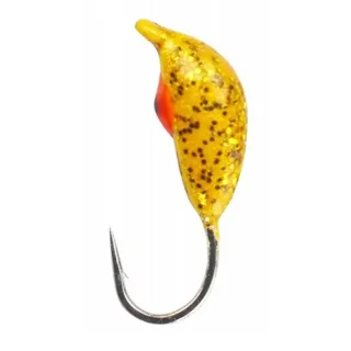 Мормишка вольфрамова Fishing ROI Банан ризький з вушком та фарбуван. 2,5 mm 0,45gr Y-D41  ( №1 )