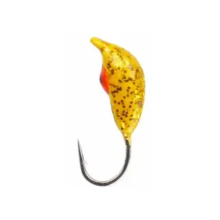 Мормышка вольфрамовая Fishing ROI Банан рижский с петлей и покраской 3mm 0,56gr Y-D41 ( №76 )