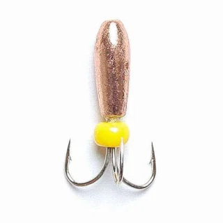 Мормишка вольфрамова Flagman &quot;Чорт з отв. i бiсером&quot; d=2.0 мідь №48