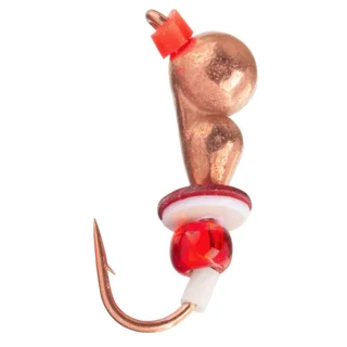 Мормишка вольфрамова Flagman &quot;Самка мурашки з вушком паєтки i кембрик&quot; d=3.0 мiдь №28