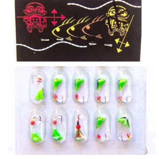 Мормишка лита &quot;Уралка рифлена&quot; Green 0,4g (за 1шт)