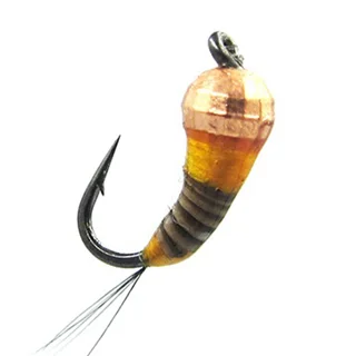 Мормишка вольфрамова Strike мідь Perdigon Olive (#14, вага: 0,35г) №10