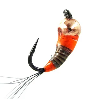 Мормишка вольфрамова Strike мідь Perdigon Orange (#14, вага: 0,35г) №9