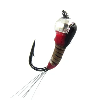 Мормишка вольфрамова Strike срібло Perdigon Rainbow (#12, вага: 0,5г) №3