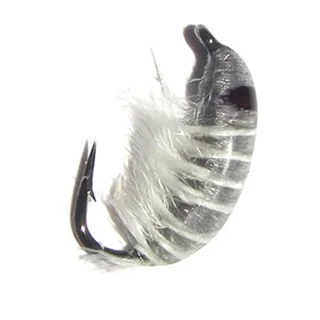 Мормишка бокоплав Strike UV Shrimp Vakcina - Grey [Сірий] (#10, вага: 0,2г, 1,4см) №43