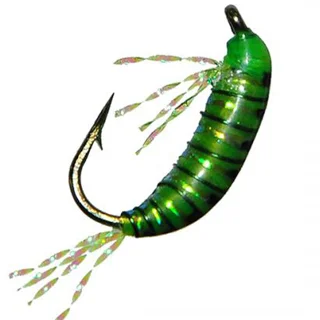 Мормишка імітація рачка бокоплава UV Shrimp 3D - Green [Зелений] (#14, вага: 0,20г, 1см) №70