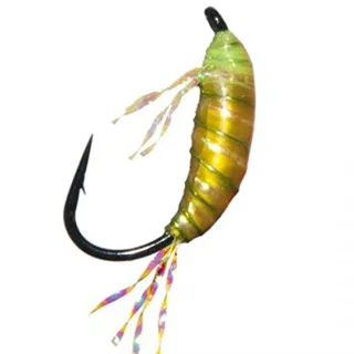 Мормишка імітація рачка бокоплава UV Shrimp 3D - Olive [Оливковий] (#10, вага: 0,43г, 1,4см) №65