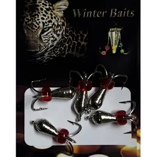 Чорт з петлею (короткий) гальваніка Ø 4 нікель Вага: 1.1 г №35