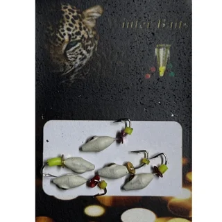 Мормишка Winter Baits Овсинка з коронкою (біла) Ø 3 Вага: 0.7 г №59