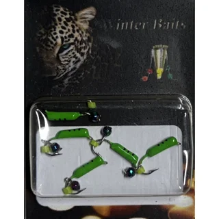 Стовпчик зі спилом кольоровий з кристалом &quot;Хамелеон&quot; Ø 1,5 зелений Вага: 0.4 г №54