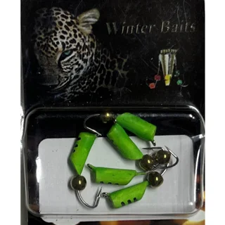 Мормишка Winter Baits Стовпчик зі спилом кольоровий з кулькою Ø 3 зелений Вага: 0.8 г №44