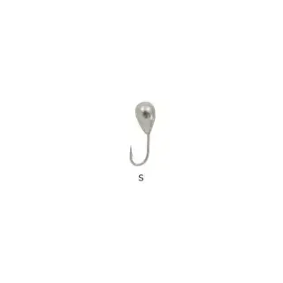 Мормышка вольфрамовая Fishing ROI Капля с отверстием 5mm 1,65gr  silver