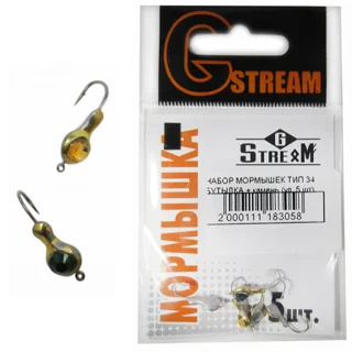 Мормышка свинцовая GSTREAM ТИП 34 Бутылка + камень 0.50 гр 5 мм (поштучно)