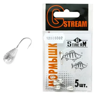 Мормишка вольфрам GSTREAM крапля c лискою 5мм SIL 1,8 г (по штучно)