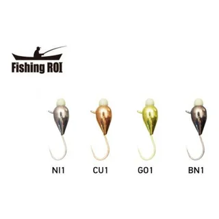 Мормишка вольфрамова Fishing ROI Крапля з вушком та підмазкою 5mm D-BN1 P