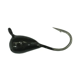 Мормишка вольфрамова Shark Крапля з вушком 0,267г діам. 2,5 мм гачок D18 матовий ц:чорний