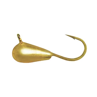 Мормишка вольфрамова Shark Крапля з вушком 0,95г диам 4,0 мм гачок D14 гальваніка к:золото №21