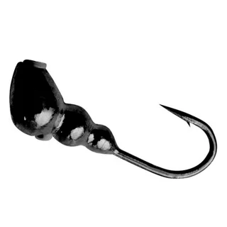 Мормишка вольфрамова Shark Мураха з отвором 0,25 г діам. 2,5 мм гачок D18 гальваника ц:чорний