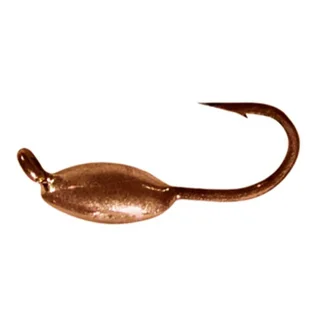 Мормишка вольфрамова Shark Овсинка 0,1г диам. 1,5 мм гачок D20 к:мідь №103