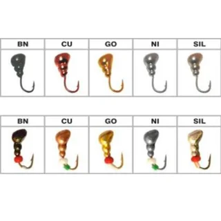 Мураха W Spider з отвором колір SIL 2,5мм гачок Maruto (Вага: 0,32г) №7 (за 1шт)