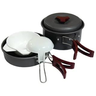 Набір посуду Tramp з анодованого алюмінію на 1-2 персони 1л