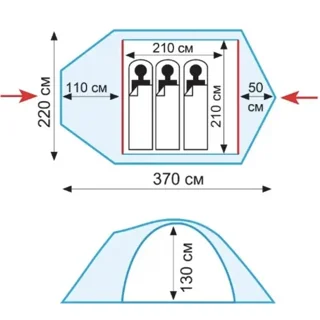 Намет Tramp Lair 3 (v2) green UTRT-039