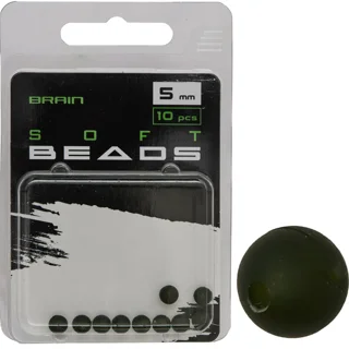 Намистина Brain Soft Beads 5mm (10 шт/уп) Green SGXA-CA01-5