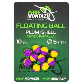 Насадка плаваюча ProfMontazh Floating Ball 5мм Слива/Ракушка "Plum/Shell"