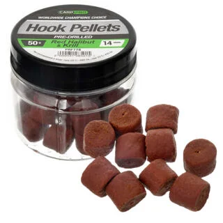Насадковий Пелетс Carp Pro Red Pre-Drilled Halibut Krill 14мм