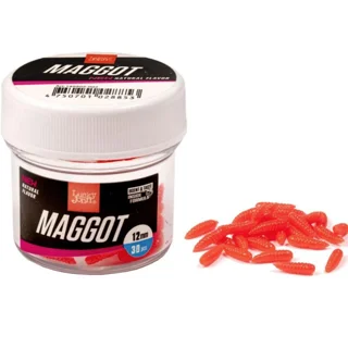 Опариш силіконовий Lucky John Maggot 05in / 12мм / 30шт / колір 033