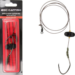 Оснастка сомова GC Single Hook Catfish Rig With Rattle 4/0