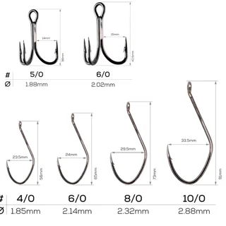 Оснащення сомове GC Single and Treble Catfish Rig 6/0
