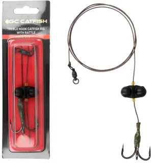 Оснащення сомове GC Treble Hook Catfish Rig with Rattle 5/0
