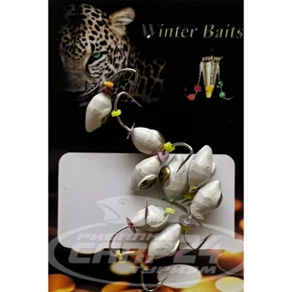 Овсинка Winter Baits з коронкою (біла) Ø 2 Вага: 0.3 г №157