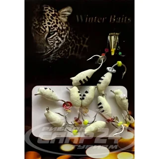 Овсинка Winter Baits з петлею фосфор Ø 3 №154