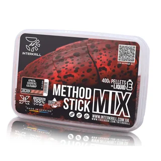 Пеллетс Interkrill Method Stick Mix Криль-Скопекс-Кальмар 400г