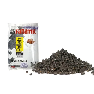 Пеллетc прикормочный Fanatik Черный чеснок 3 мм, 1 кг.