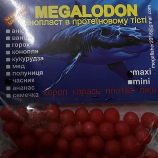 Пінопласт у протеїновому тісті MegaLodon maxi 6-9 мм Полуниця