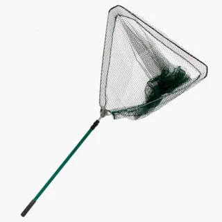 Підсак Breeze трикутний 70х60, 195см, зелена прогумована сітка, кругла метал телескоп ру