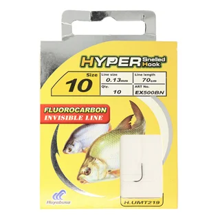 Поводок Hayabusa EX500BN №8(10шт)