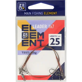 Поводок металл Zeox 1x7 20см 10кг