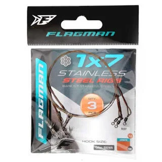 Поводок с тройником #4 Flagman X7 8кг 25см