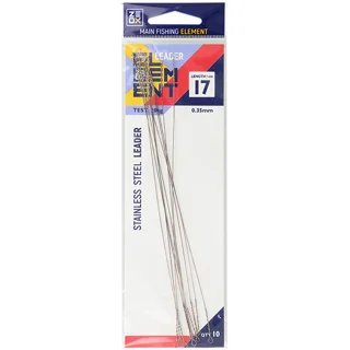 Поводок Zeox струна 17см 0.35мм 20кг